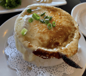 French Onion Soup, Vic's on the River, Savannah, GA
